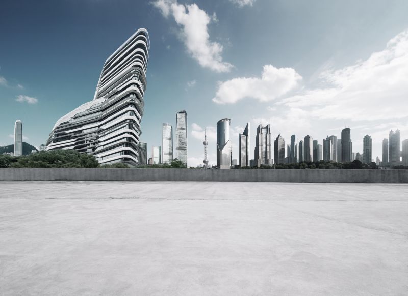 Concrete Parking Lot Service detail